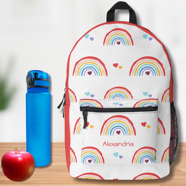 Sac À Dos Imprimé Arc-en-ciel avec coeur Monogramme (Créateur téléchargé)