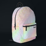 Sac À Dos Imprimé Arc-en-ciel pastel abstrait<br><div class="desc">sac à dos arrière - plan pastel</div>