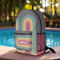 Arc Retro Line Pastel Arc-en-ciel Couleurs Nom du 