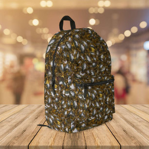 Sac À Dos Imprimé Argent et or