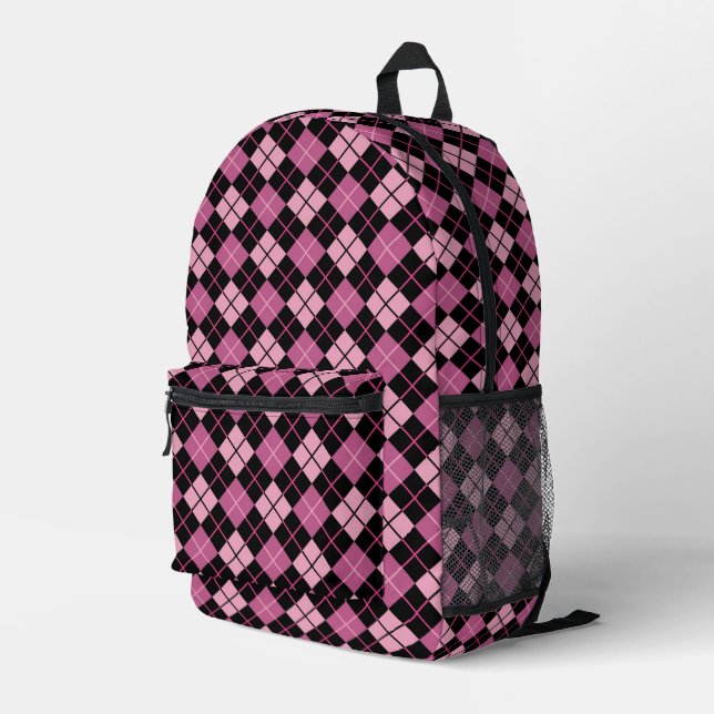 Sac À Dos Imprimé Argyle Pattern (Coin arrière droit)