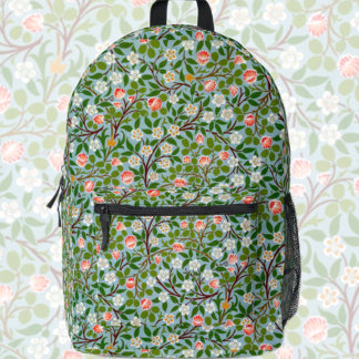 Sac À Dos Imprimé Arrière - plan motif vintage en fleurs du printemp