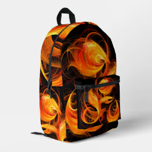 Sac À Dos Imprimé Art Abstrait Fireball