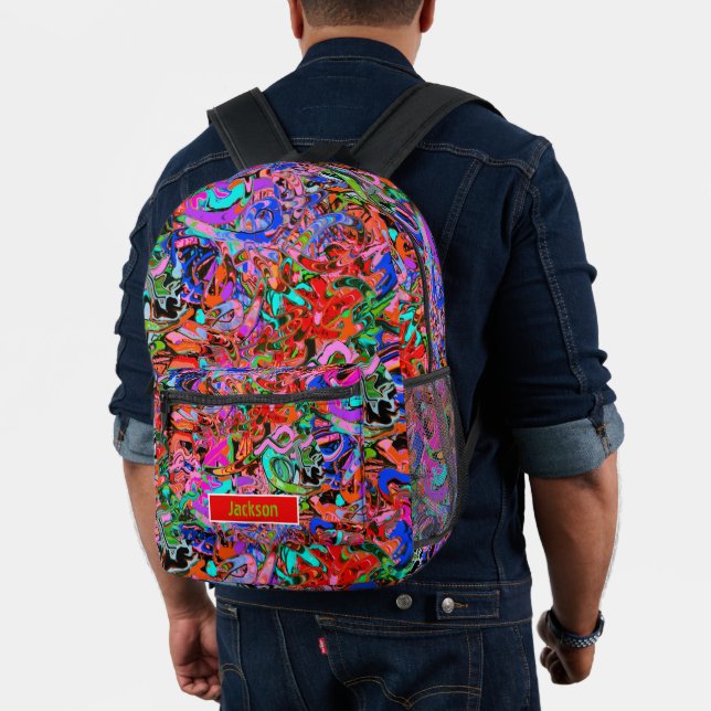 Sac À Dos Imprimé art de graffiti à la rotation (Insitu (Modèle))