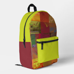 Sac À Dos Imprimé Art de pannes de mélangeur de mots Données Corromp