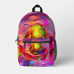 Sac À Dos Imprimé Art Floral Surreal