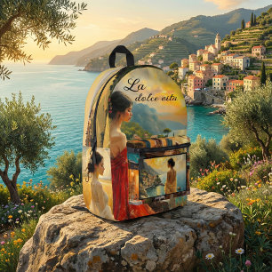 Sac À Dos Imprimé Art Italien Romantique Féminin