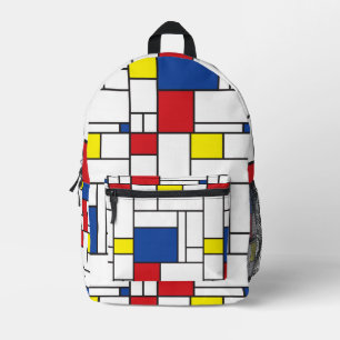 Sac À Dos Imprimé Art Moderne Géométrique Minimaliste De Stijl Mondr