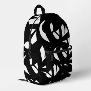 Sac À Dos Imprimé Art Moderne Impressionnant  Noir et Blanc
