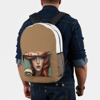 Sac À Dos Imprimé art nouveau voyage cool designer champignon trip