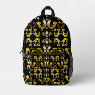 Sac À Dos Imprimé Art populaire scandinave Oiseaux