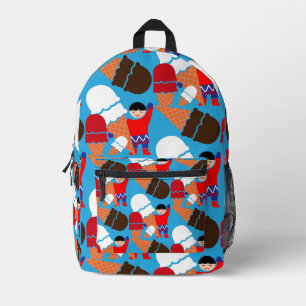 Sac À Dos Imprimé Art vintage rétro de glace