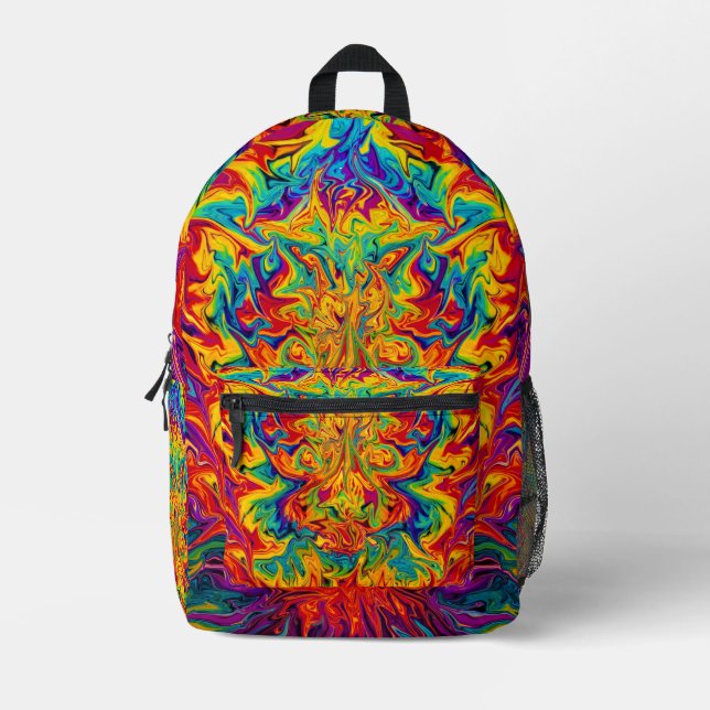 SAC À DOS IMPRIMÉ ARTFLOWS COULEURS (Recto)