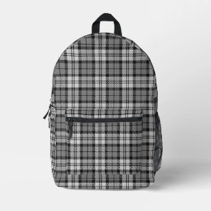 Sac À Dos Imprimé Ash Grey Blackwatch Campbell Tartan Plaid