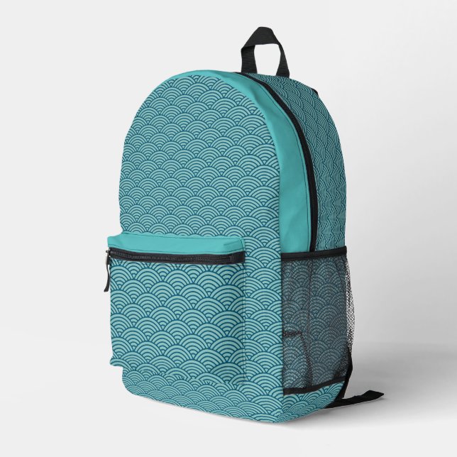 Sac À Dos Imprimé Asian Art Pattern Backpack  (Coin arrière droit)