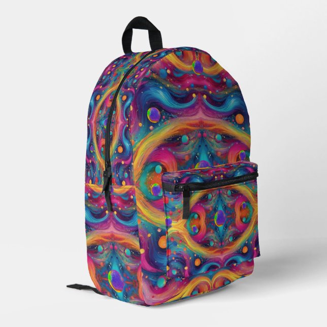 Sac À Dos Imprimé Astrologie planète espace galaxie univers  (Coin arrière gauche)