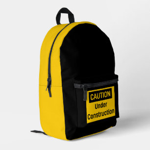 Sac À Dos Imprimé ATTENTION en cours de construction