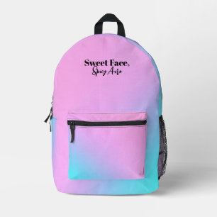 Sac À Dos Imprimé Aura Pastel Épicée Visage Doux