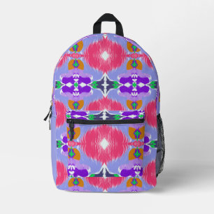 Sac À Dos Imprimé Aurore Vive Kaléidoscope Fleur Électrique