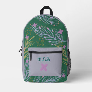 Sac À Dos Imprimé automne plante élégant