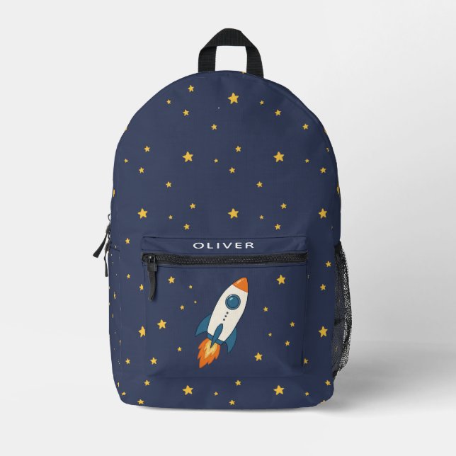 Sac À Dos Imprimé Aventure spatiale de la fusée de l'explorateur spa (Recto)