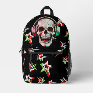 Sac À Dos Imprimé Awesome ado préféré dégradé crâne étoiles néon