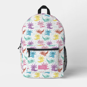 Sac À Dos Imprimé Axolotl Kids Cute Salamander Kids Girl School