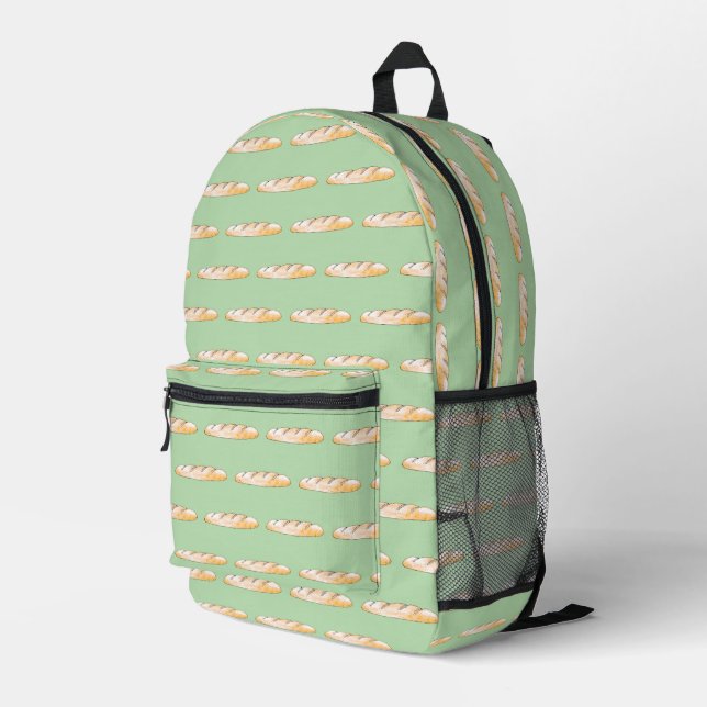 Sac À Dos Imprimé Baguette française (Coin arrière droit)