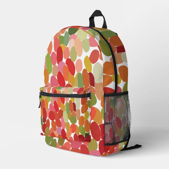 Sac À Dos Imprimé Baies Fruitées Colorées  (Coin arrière droit)