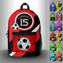 Balle de Football Moderne Rouge Étape Modifiable