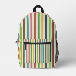 Sac À Dos Imprimé bande arc-en-ciel rétro tendance coloré