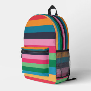 Sac À Dos Imprimé Bandes colorées