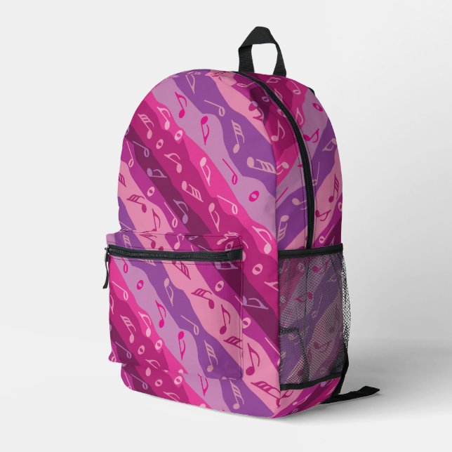 Sac À Dos Imprimé Bandes de notes de musique (Coin arrière droit)