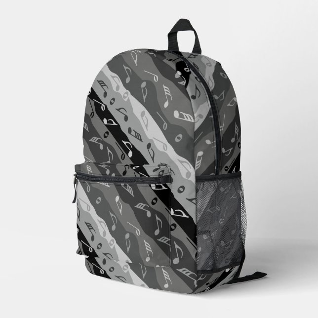 Sac À Dos Imprimé Bandes de notes de musique (Coin arrière droit)