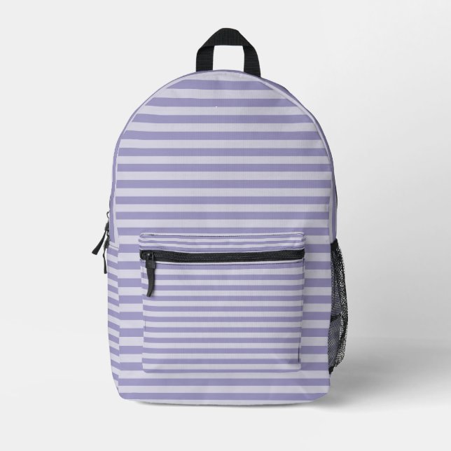 Sac À Dos Imprimé Bandes pourpres (Recto)