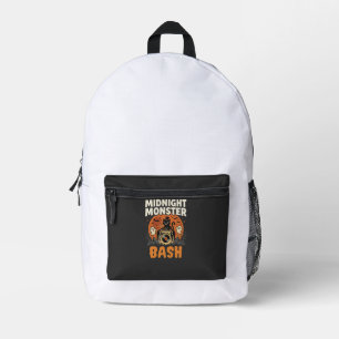 Sac À Dos Imprimé Bash de monstres de minuit d'Halloween