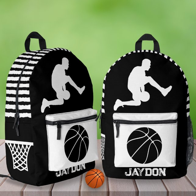 Sac À Dos Imprimé Basket-ball Personnalisé À Gauche École tendance (Créateur téléchargé)