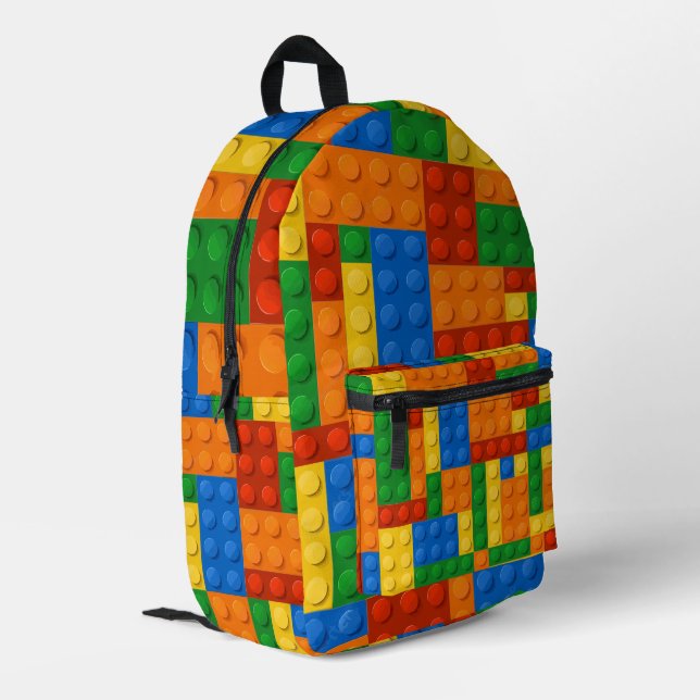 Sac À Dos Imprimé Bâtiments Motif peau Jouer Bricks (Coin arrière gauche)
