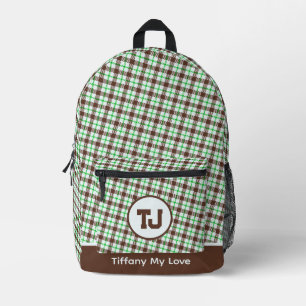 Sac À Dos Imprimé Beau nom Monogrammed Sports Personnalisés Bac