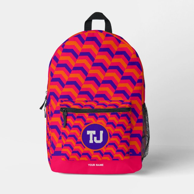 Sac À Dos Imprimé Beau Retro Boy Basketball (Recto)
