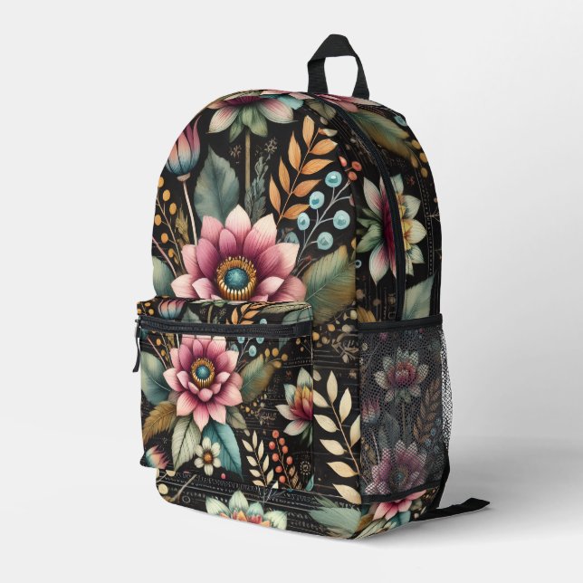 Sac À Dos Imprimé Beauté Épanouie (Coin arrière droit)
