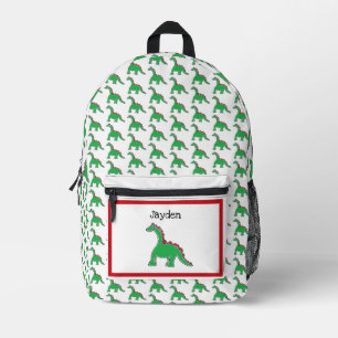Sac À Dos Imprimé Bébé Brontosaure Dessin Animé Dinosaure Équipement