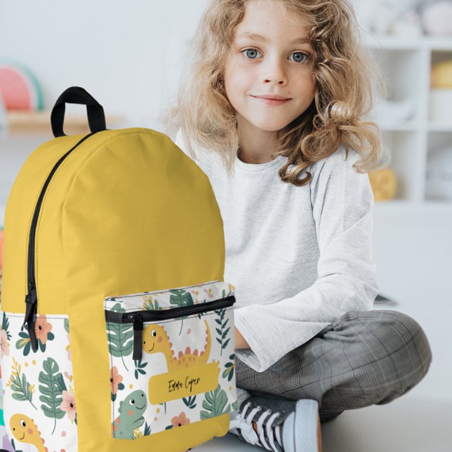Sac À Dos Imprimé Bébé mignon Dinosaures Personnalisé Enfants (Créateur téléchargé)