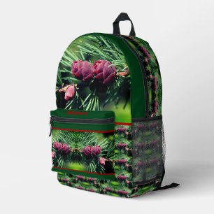 Sac À Dos Imprimé Bébé Miniature Pine Cônes Personnalisé