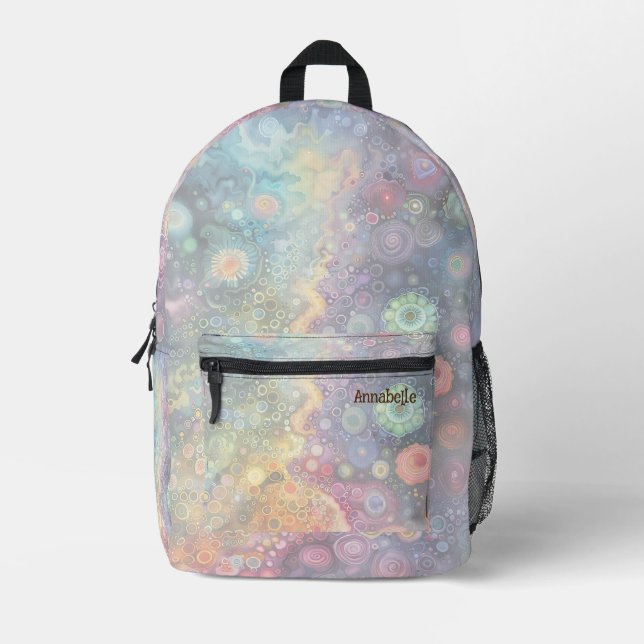 Sac À Dos Imprimé Belle couleur Whimsical Retour à l'école (Recto)