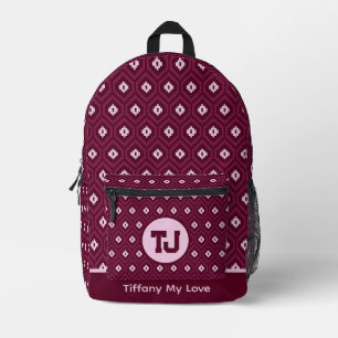 Sac À Dos Imprimé Belle école élémentaire de vacances Retro Backpa