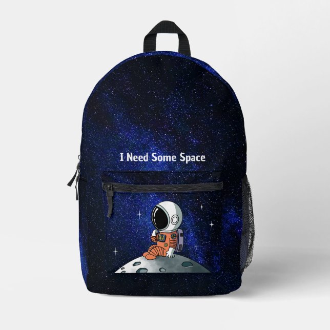 Sac À Dos Imprimé Besoin d'espace, Astronaute, Spationaute, Sur mesu (Recto)