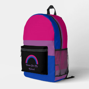 Sac À Dos Imprimé Bisexualité drapeau de la fierté et arc-en-ciel, t