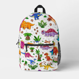 Sac À Dos Imprimé Bleu Bleu Bleu Vert Motif Dinosaur