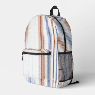 Sac À Dos Imprimé Bleu Brown et Marine